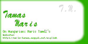 tamas maris business card